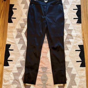 H&M black satin tuxedo pant size 12